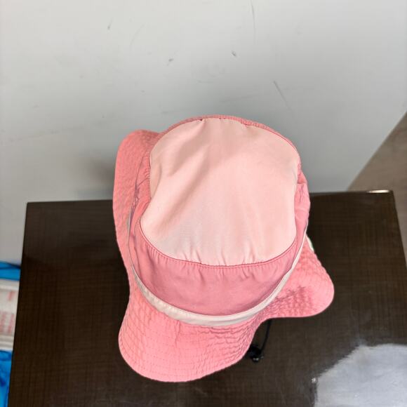 Beams Mini Bucket Hat Kid's Pink Strap Hat with Neck Cover - Picture 6 of 13